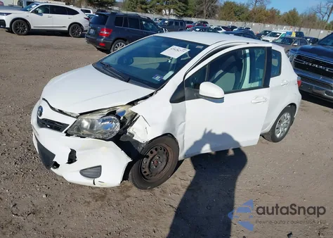 2012 Toyota Yaris Le z USA, uszkodzony, nr VIN JTDKTUD36CD515786